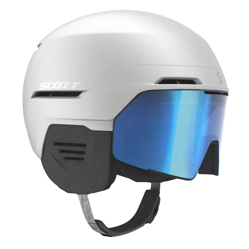 Scott Blend Plus LS Skihelm met Geïntegreerde Skibril – Wit