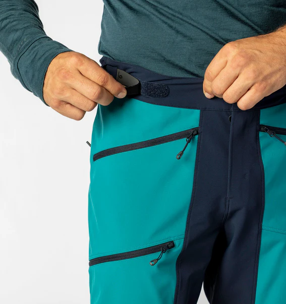 Scott Explorair Softshell Pro Skibroek Heren – Blauw/Groen