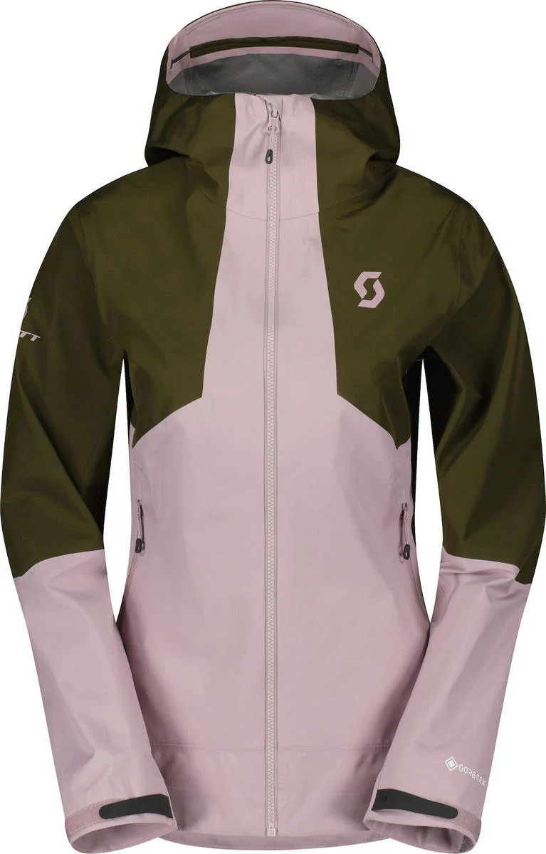 Scott Explorair Gore-Tex Hybrid Ski Jas Dames – Groen/Roze