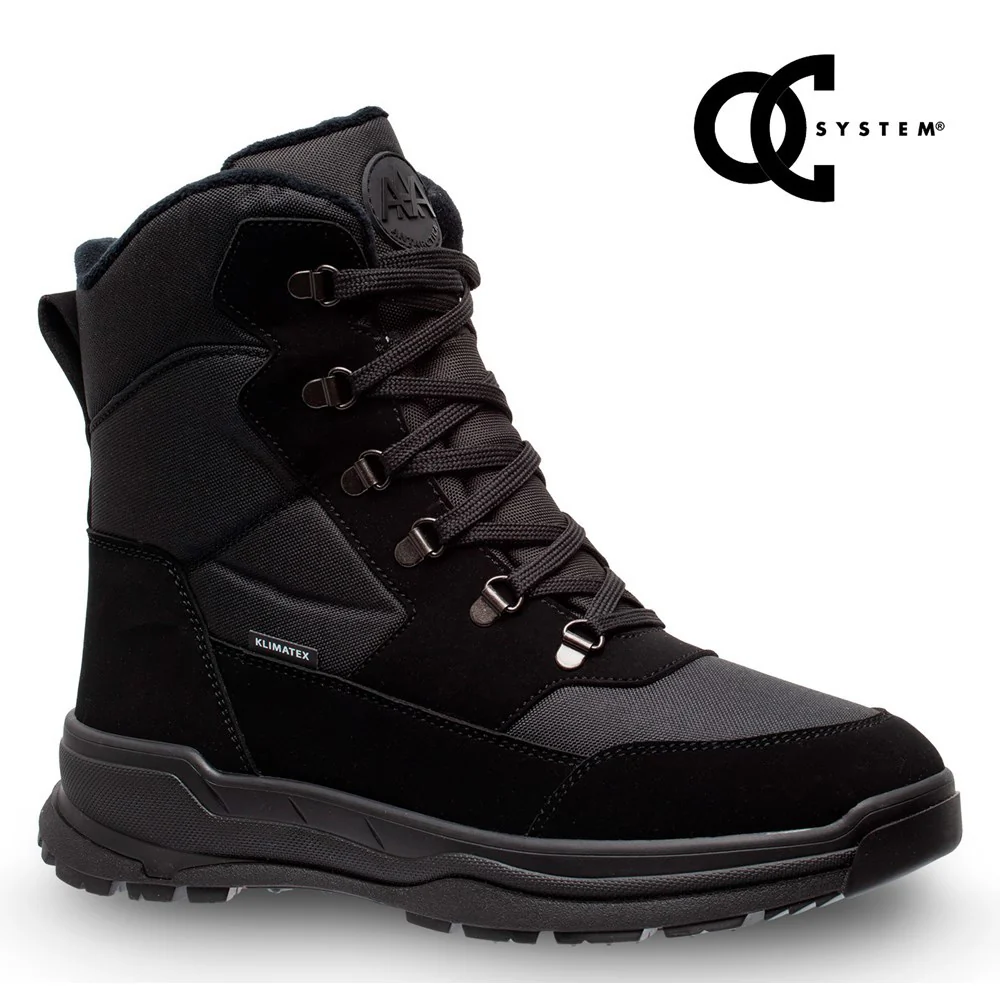 Antarctica 4258 OC Snowboots met Spikes Heren – Zwart