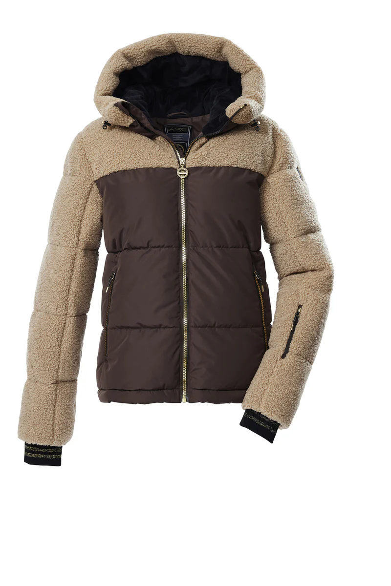 Killtec KSW 111 Ski Jas Dames – Bruin/Beige