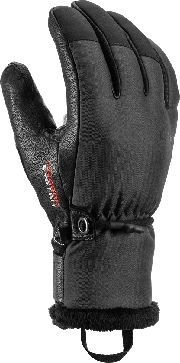 LEKI Lantana 3D GTX Skihandschoenen Dames – Grafiet/Zwart