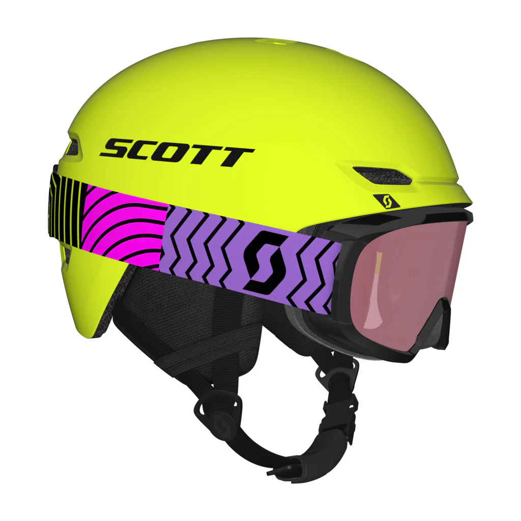 Scott Keeper 2 + Witty Kinder Skihelm + Skibril Set – Geel