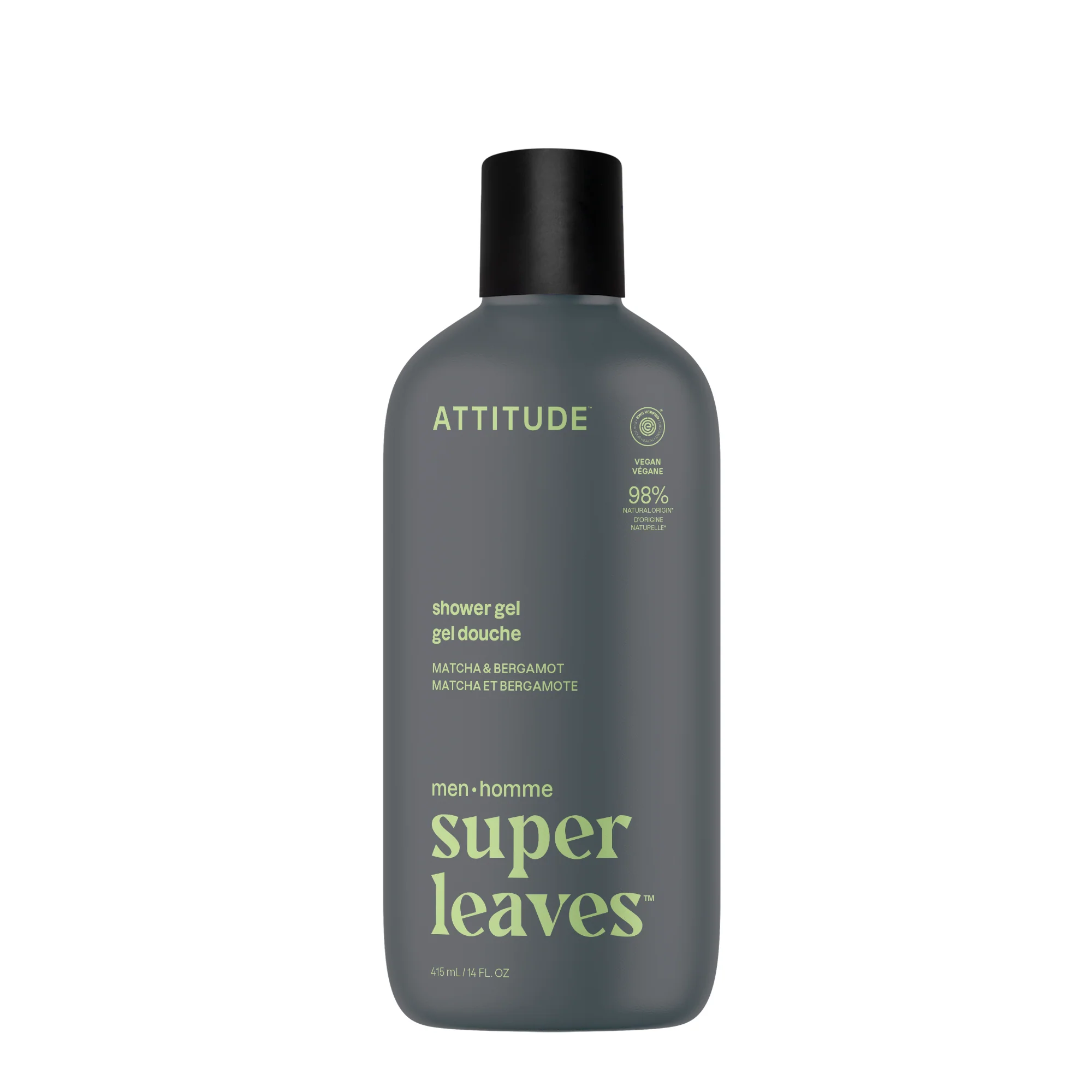 Attitude Men showergel matcha & bergamot 415.00 Milliliter