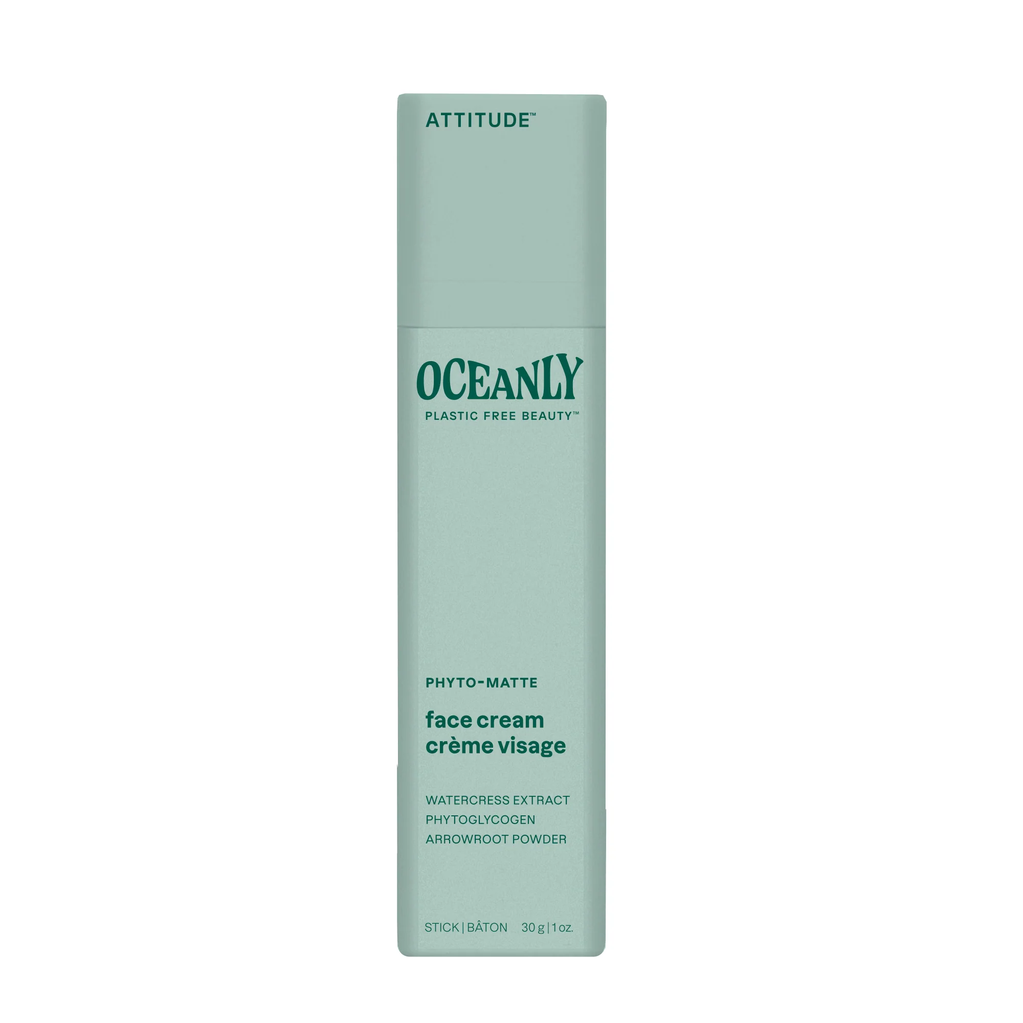 Attitude Oceanly phyto matte gezichtscreme stick 30.00 Gram