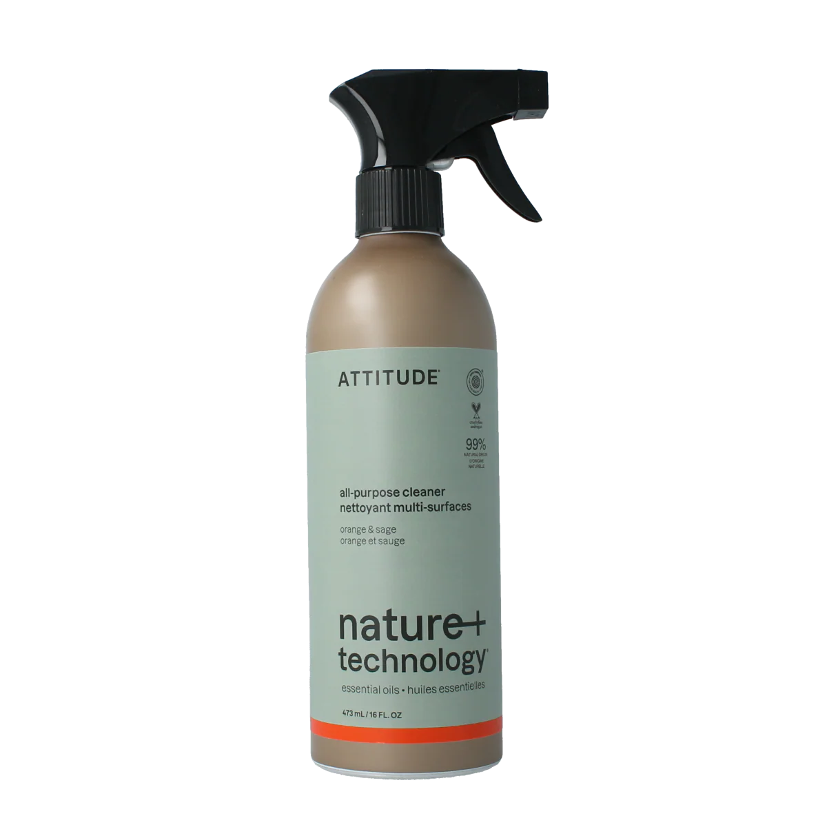 Attitude Allesreiniger sinaasappel & salie 473.00 Milliliter