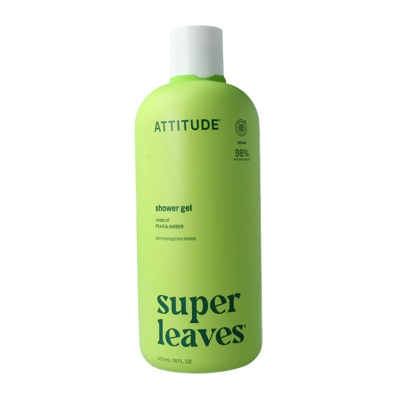 Attitude Shower gel soothing pear & amber 473 Milliliter
