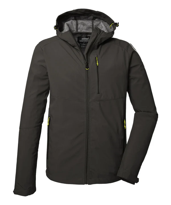 Killtec KOS 259 Softshelljas Heren – Groen/Antraciet