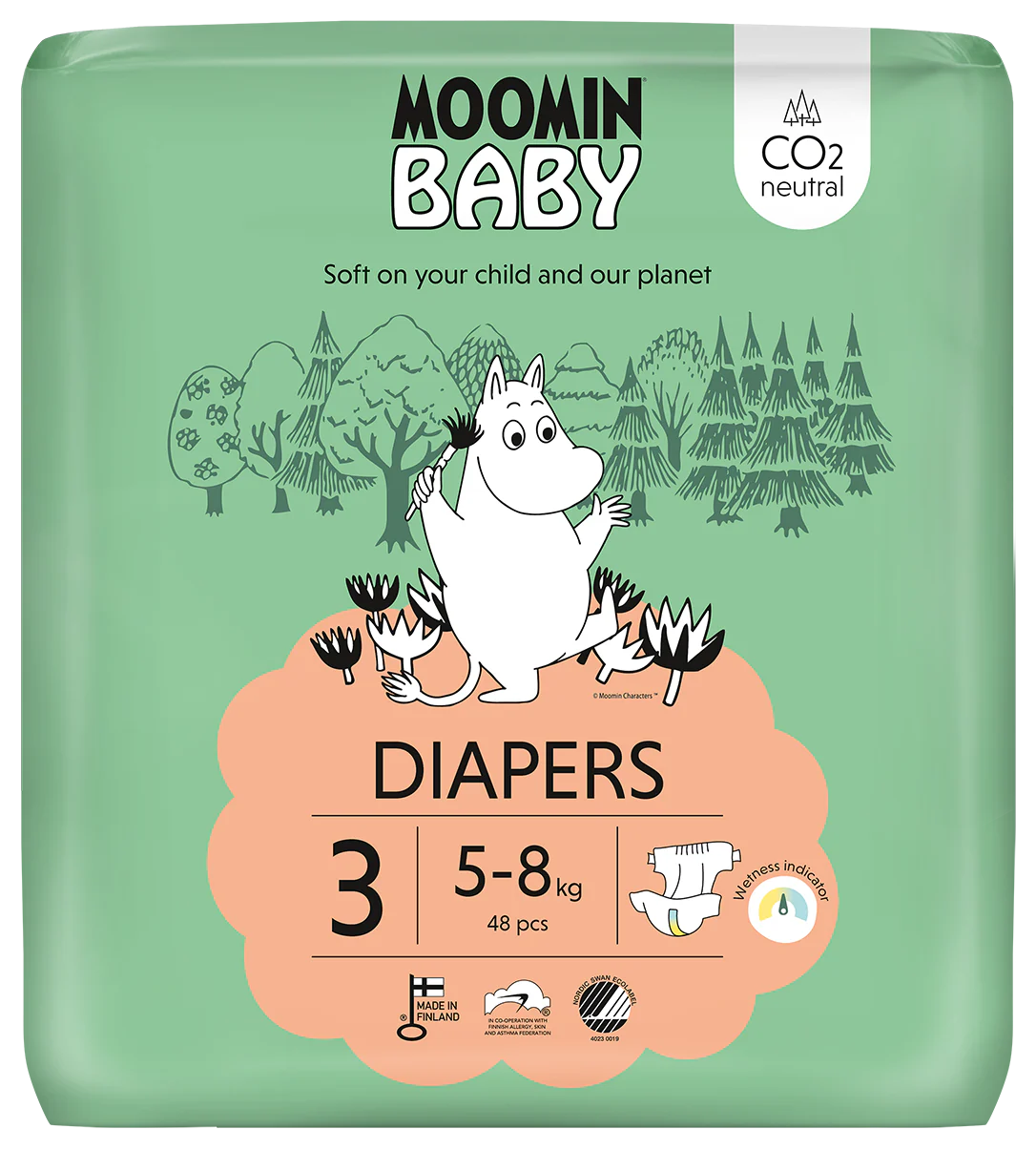 Moomin Baby luiers maat 3 48 Stuks