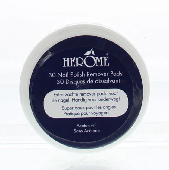 Herome Nagel caring remover pad 30.00 Stuks