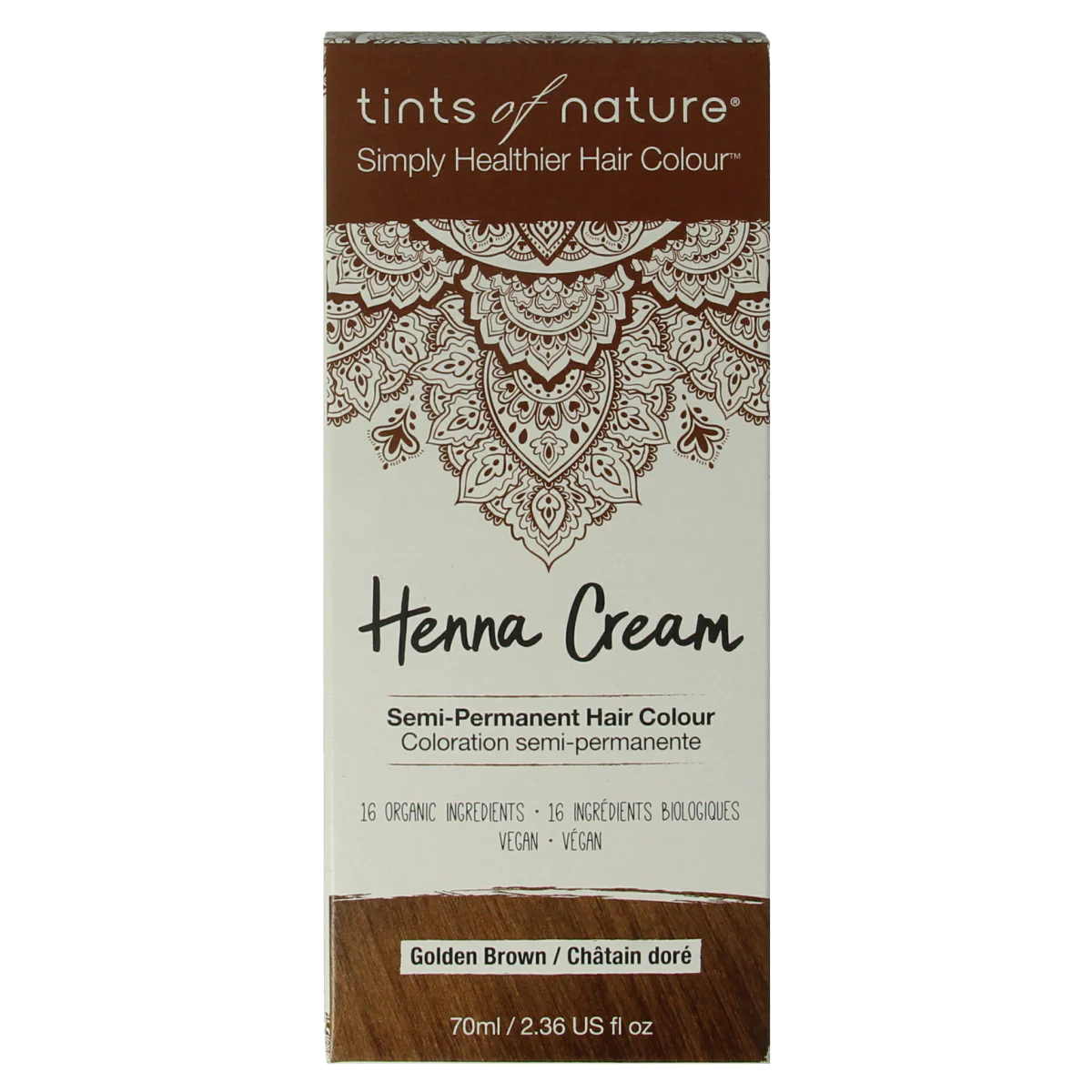 Tints Of Nature Henna cream golden brown semi permanent 70.00 Milliliter