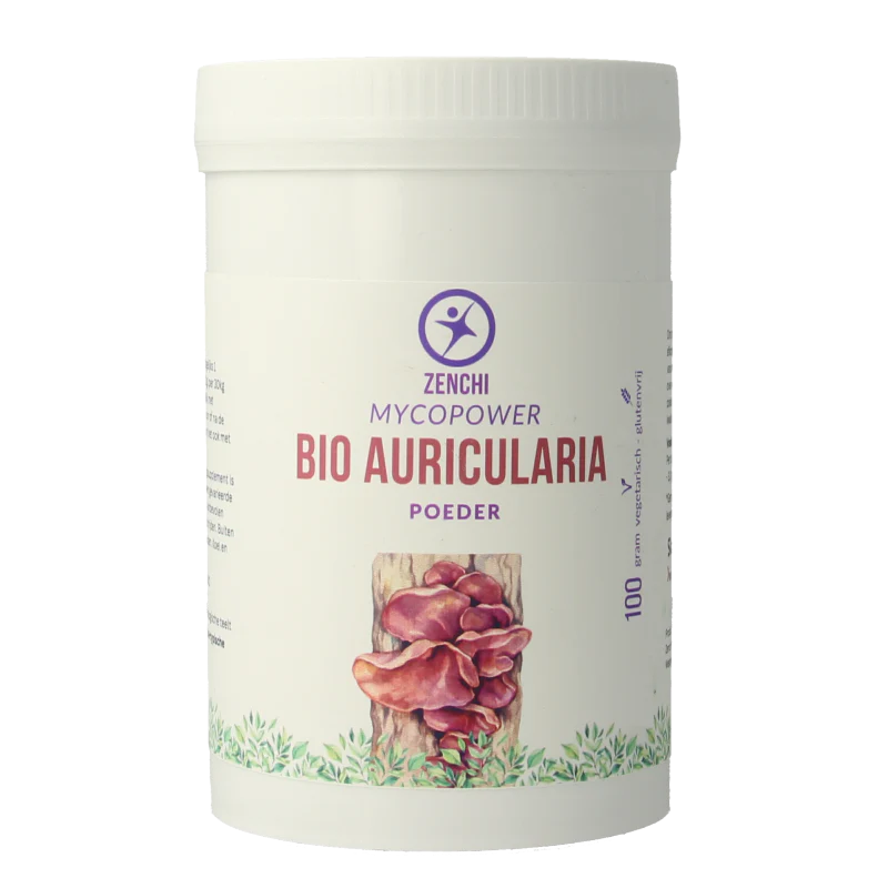 Mycopower Auricularia poeder bio 100.00 Gram
