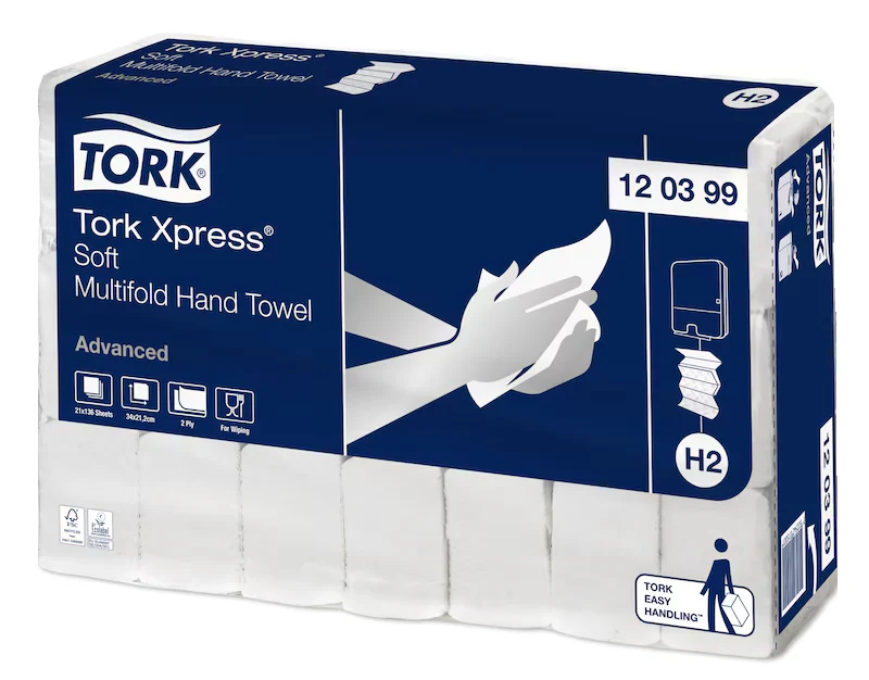 Tork Advanced handdoekjes interfold soft 2856.00 Stuks