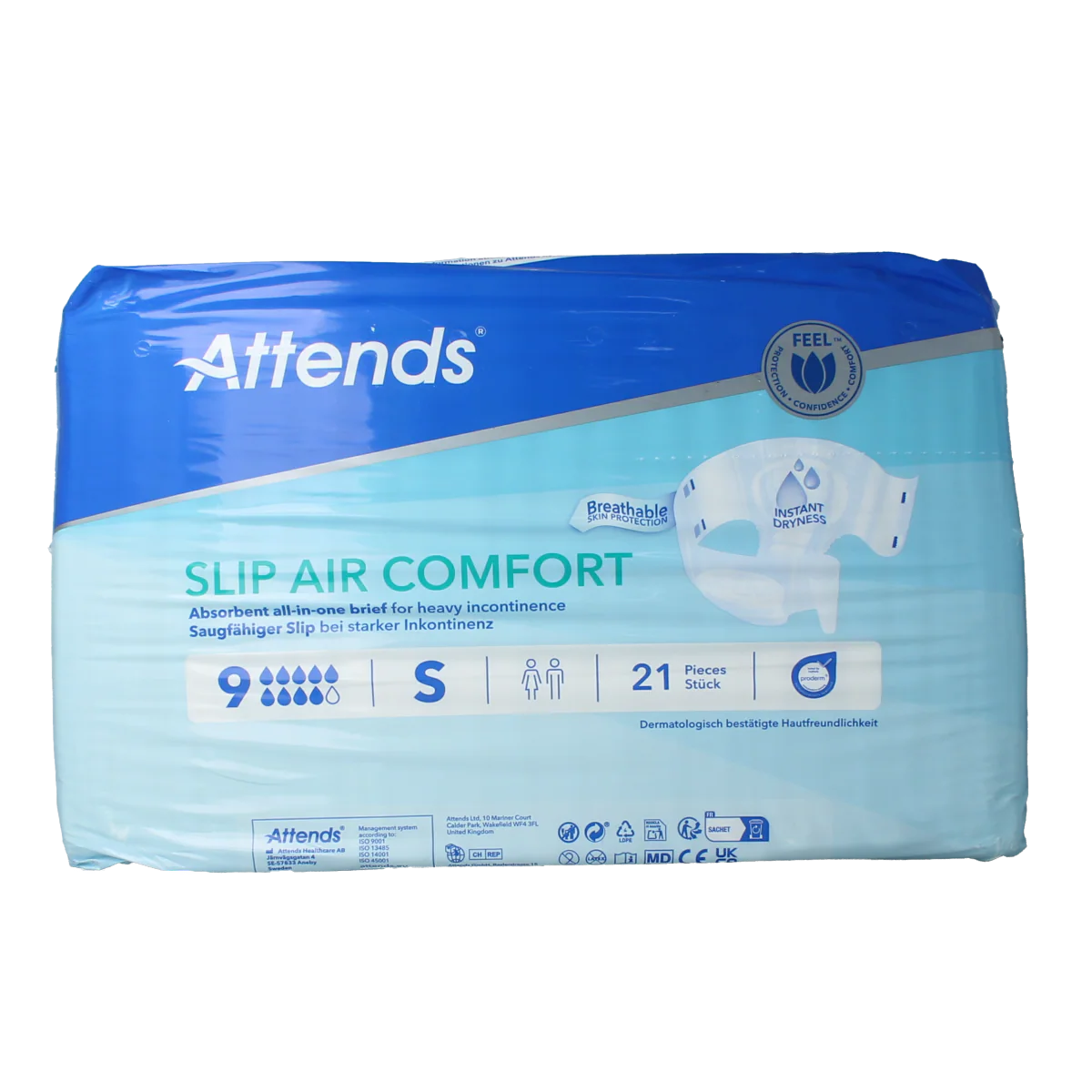 Attends Slip air comfort 9 S 21.00 Stuks