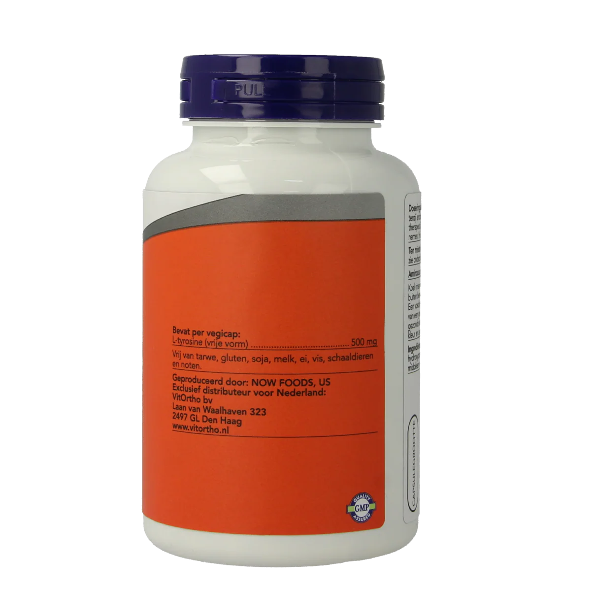 NOW L-Tyrosine 500mg 120.00 Vegetarische capsules