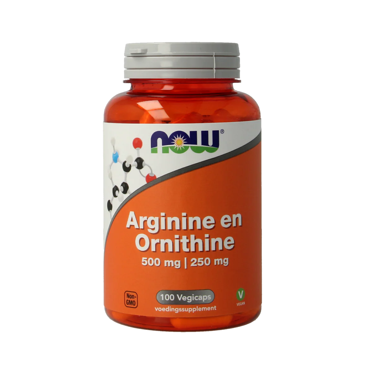 NOW Arginine & ornithine 500 / 250mg 100.00 Vegetarische capsules