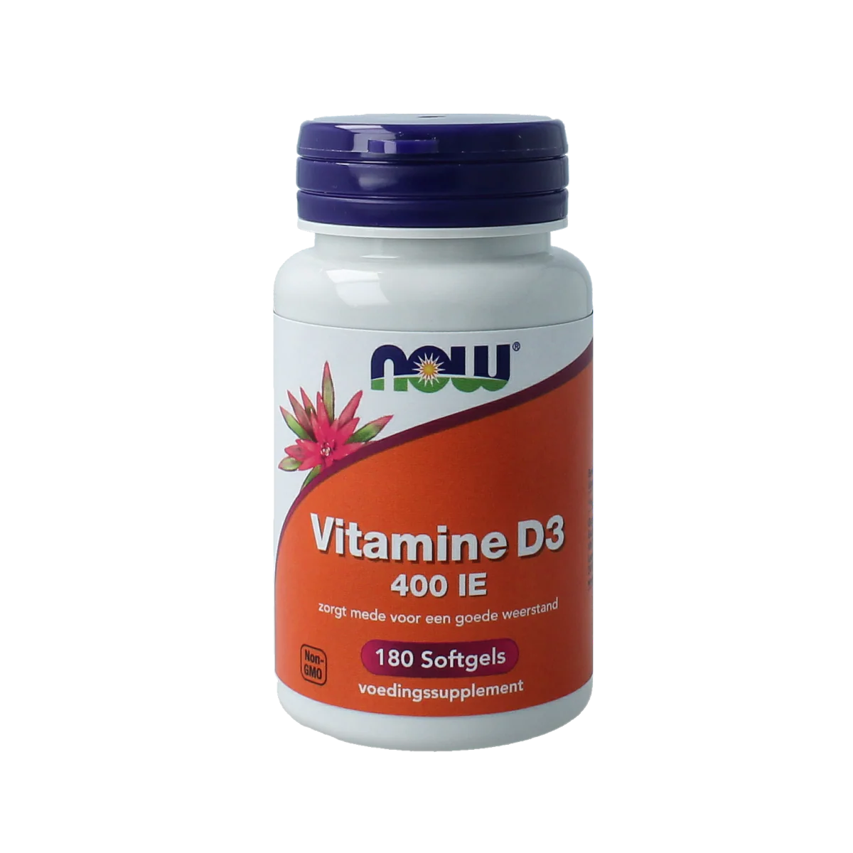 NOW Vitamine D3 400IE 180.00 Softgels