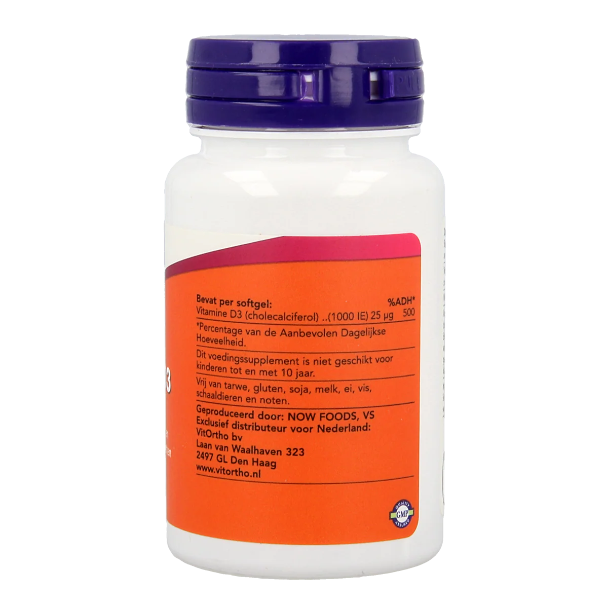 NOW Vitamine D3 1000IE 90.00 Softgels
