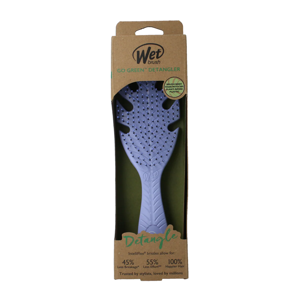 Wet Brush Go green detangler lavender 1.00 Stuks