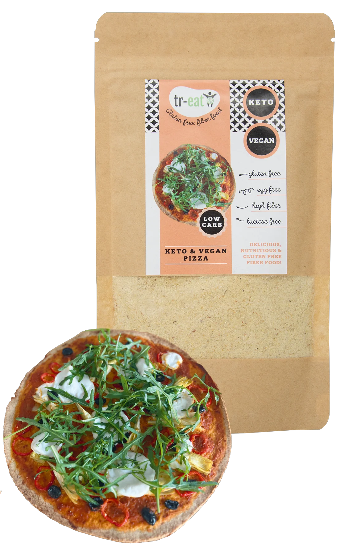Treat Pizza keto & vegan glutenvrij 155.00 Gram