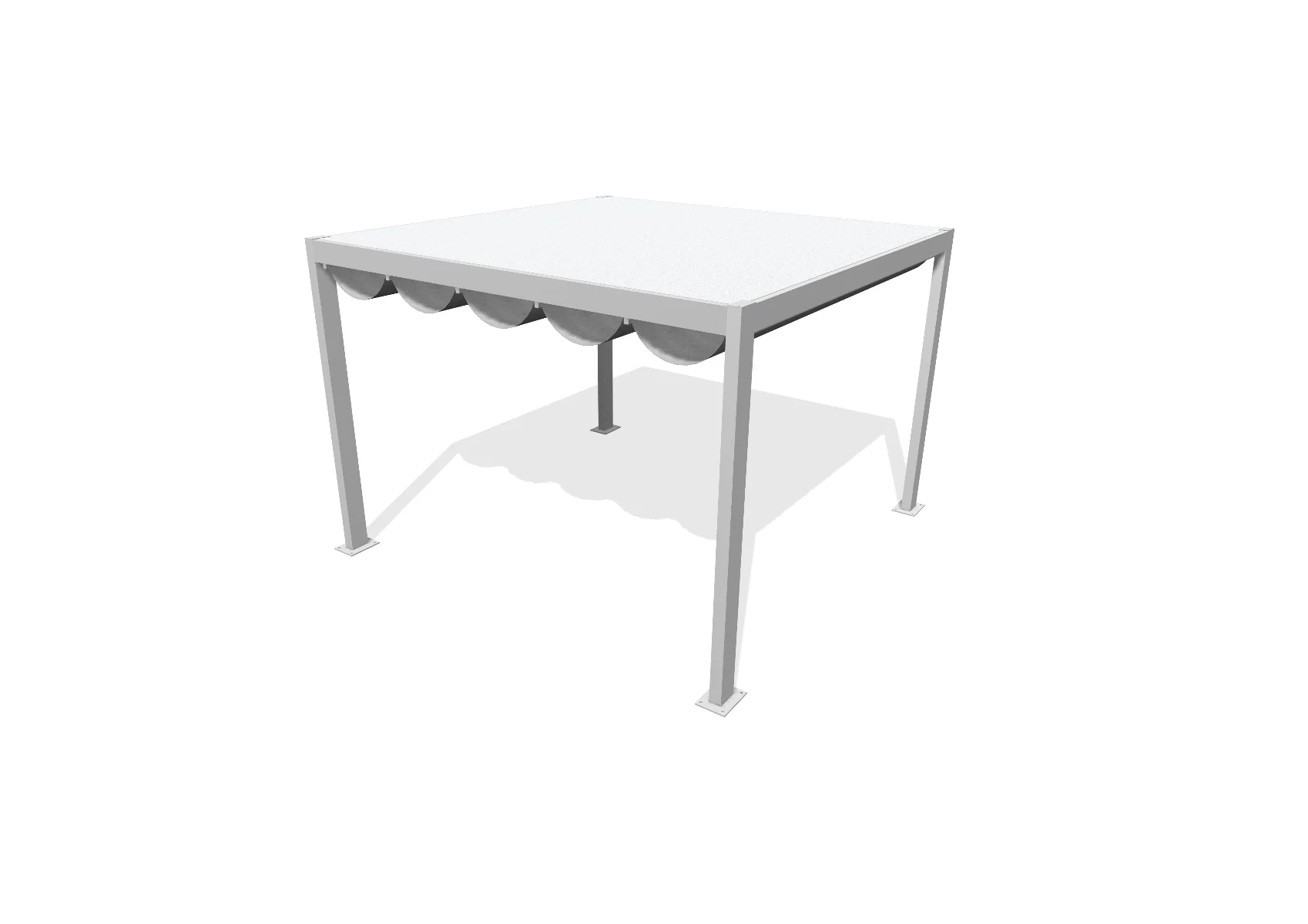 AQUAVIA-65845W-PERGOLA WHITE 3X3X2.43 CANVAS