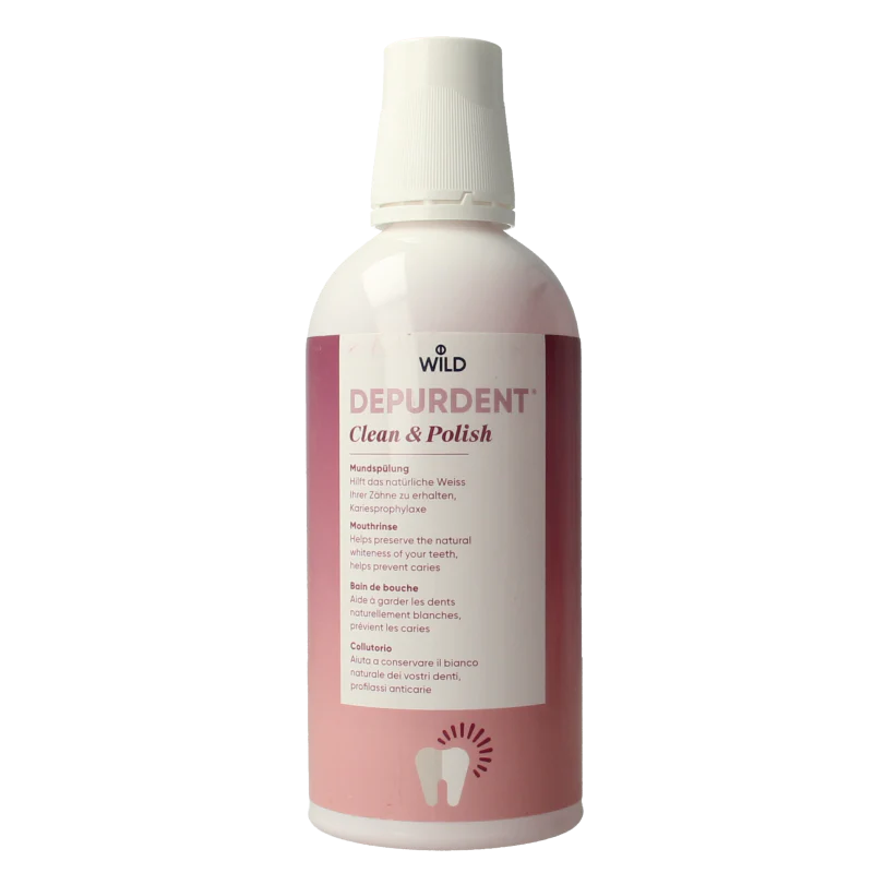 Wild  Depurdent clean & polish mondwater 500 Milliliter