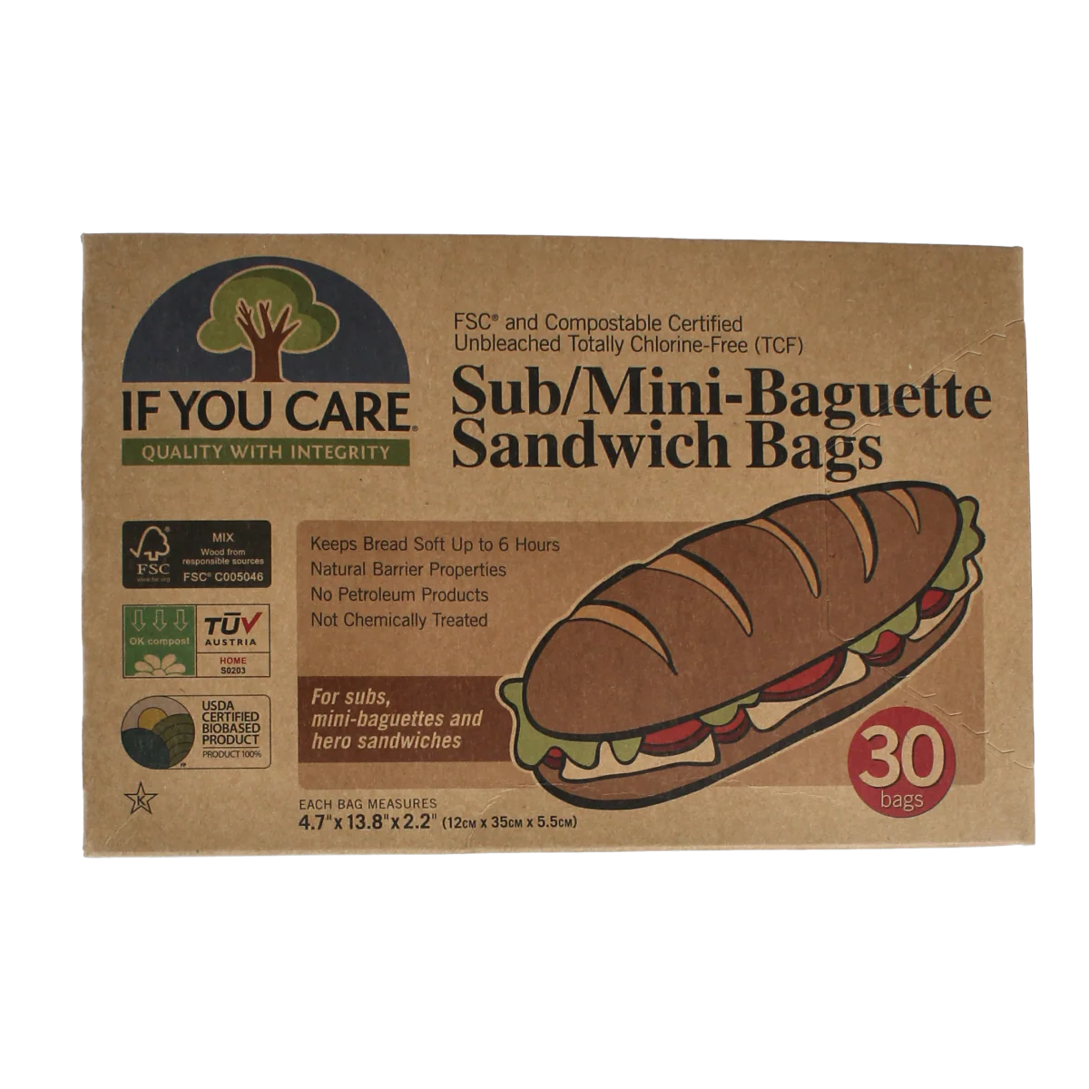 If You Care Mini baguette & sandwich bags 30.00 Stuks