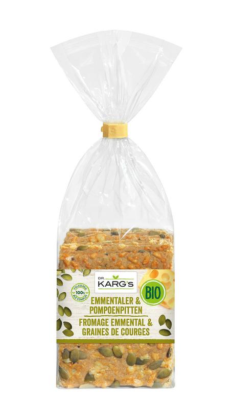 Dr. Karg’s Kaas met pompoenpit bio 200.00 Gram