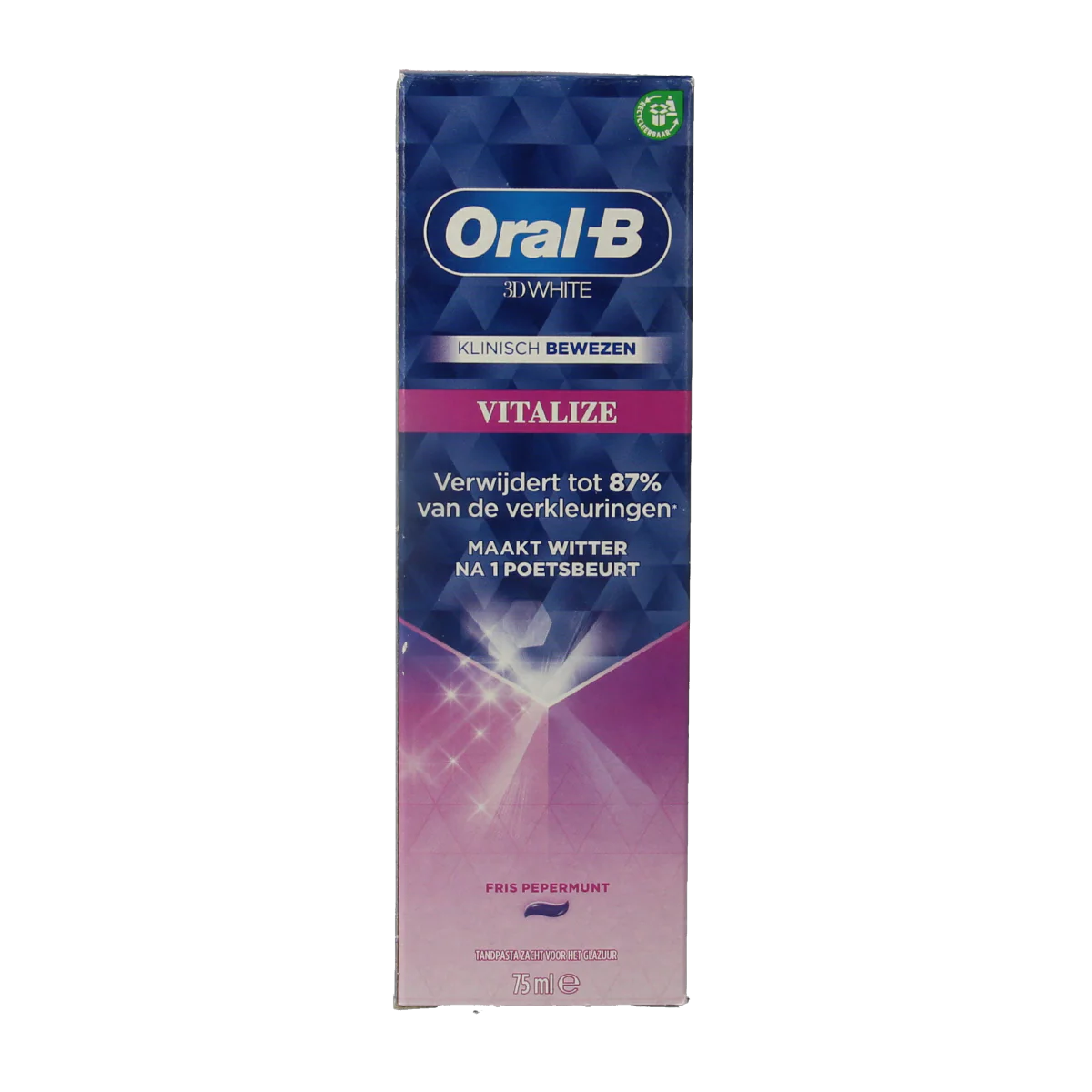 Oral B Tandpasta 3D white vitalize  75.00 Milliliter