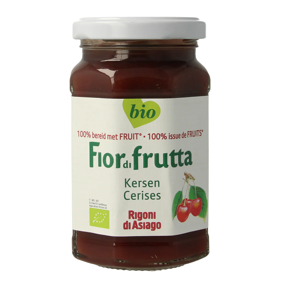 Fiordifrutta Kersenjam bio 250.00 Gram