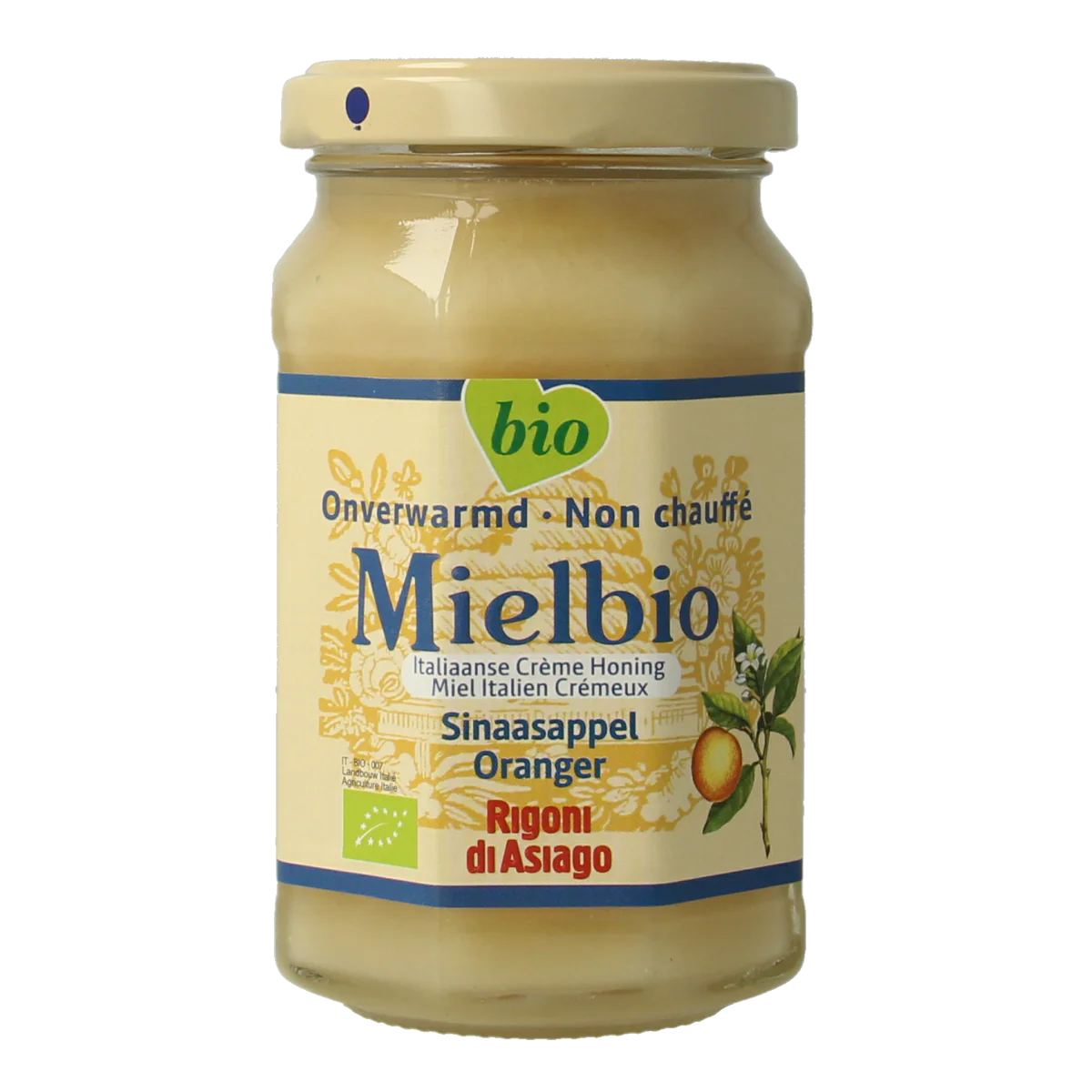Mielbio Sinaasappel creme honing bio 300.00 Gram