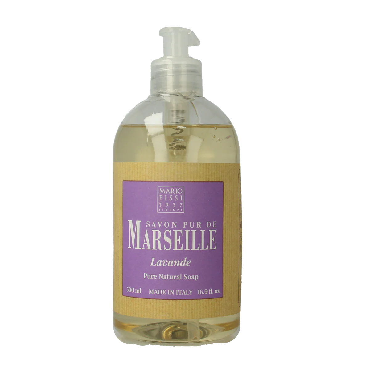 Marseille Zeep natuurlijk vloeibaar lavendel 500.00 Milliliter