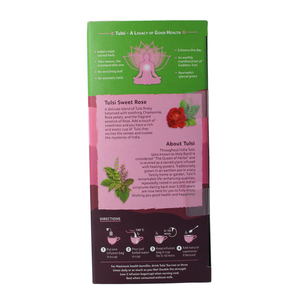 Organic India Tulsi sweet rose thee bio 25.00 Stuks