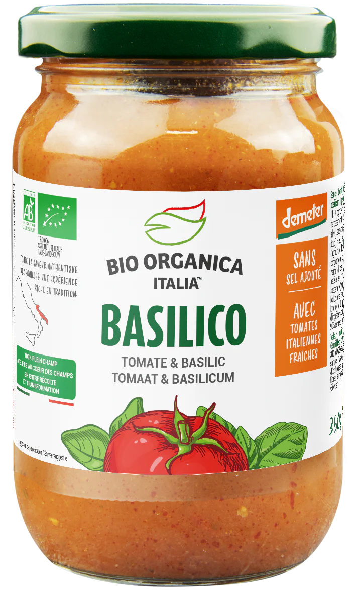 Bio Organica  Pastasaus basilicum demeter 350.00 Gram