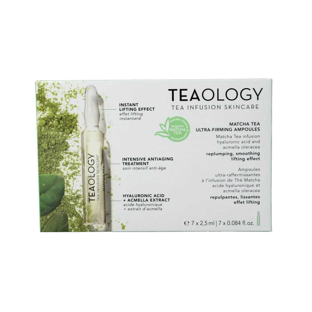 Teaology Matcha tea ultra firming ampoules 7.00 Stuks