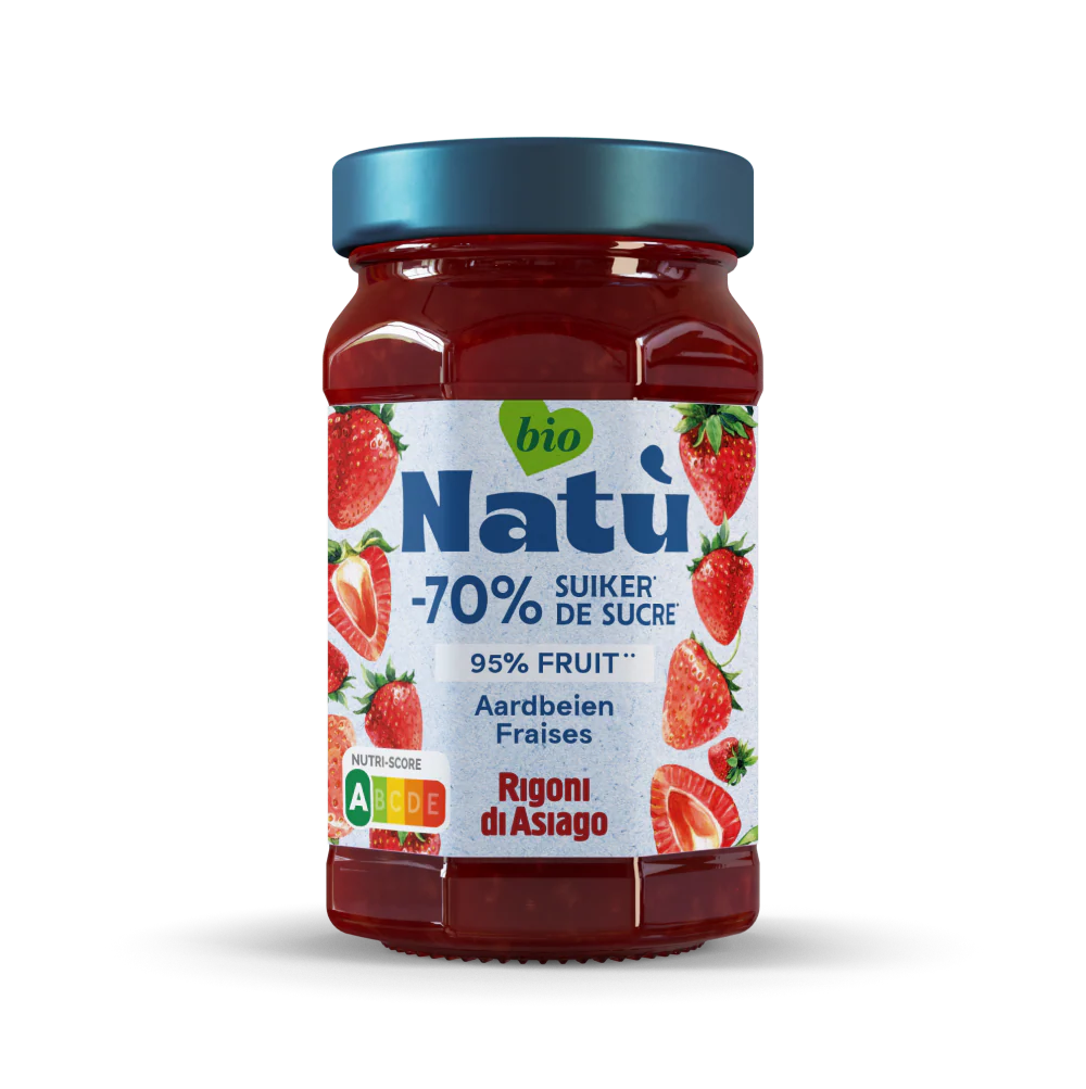 Natu Aardbeienjam bio 240.00 Gram