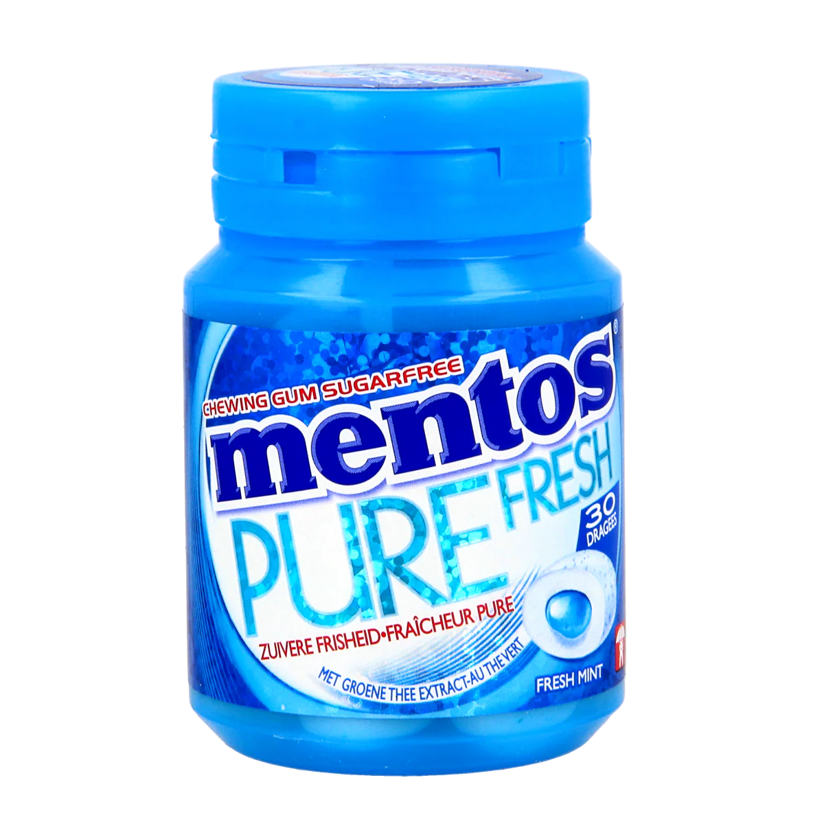Mentos Pure fresh mint pot 30.00 Stuks