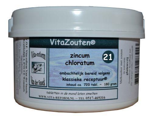 Vitazouten Zincum chloratum/mur. VitaZout nr.21 720.00 Tabletten