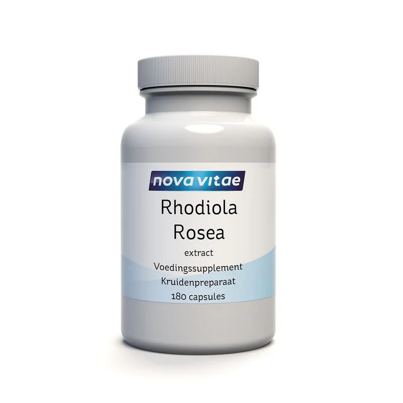 Nova Vitae Rhodiola rosea extract 180 Vegetarische capsules