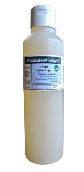 Vitazouten Lithium chloratum huidgel nr. 16 250 Milliliter