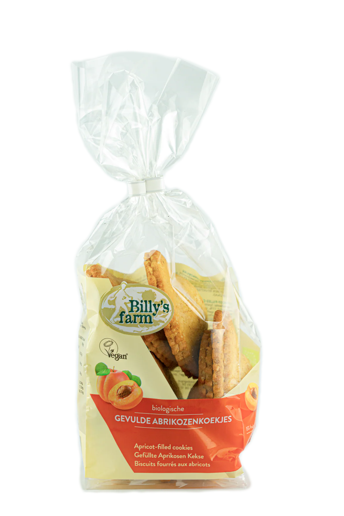 Billy’s Farm Abrikozenkoekje gevuld bio 200.00 Gram
