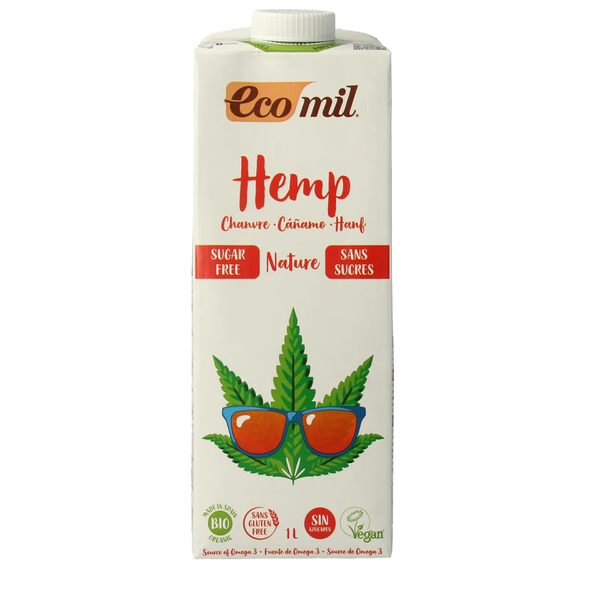 Ecomil Hennepdrank naturel bio 1.00 Liter