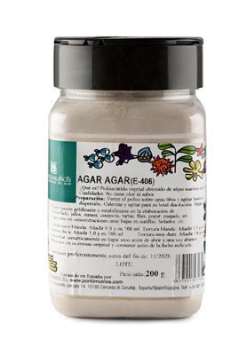 Porto-Muinos Agar agar poeder bio 200 Gram