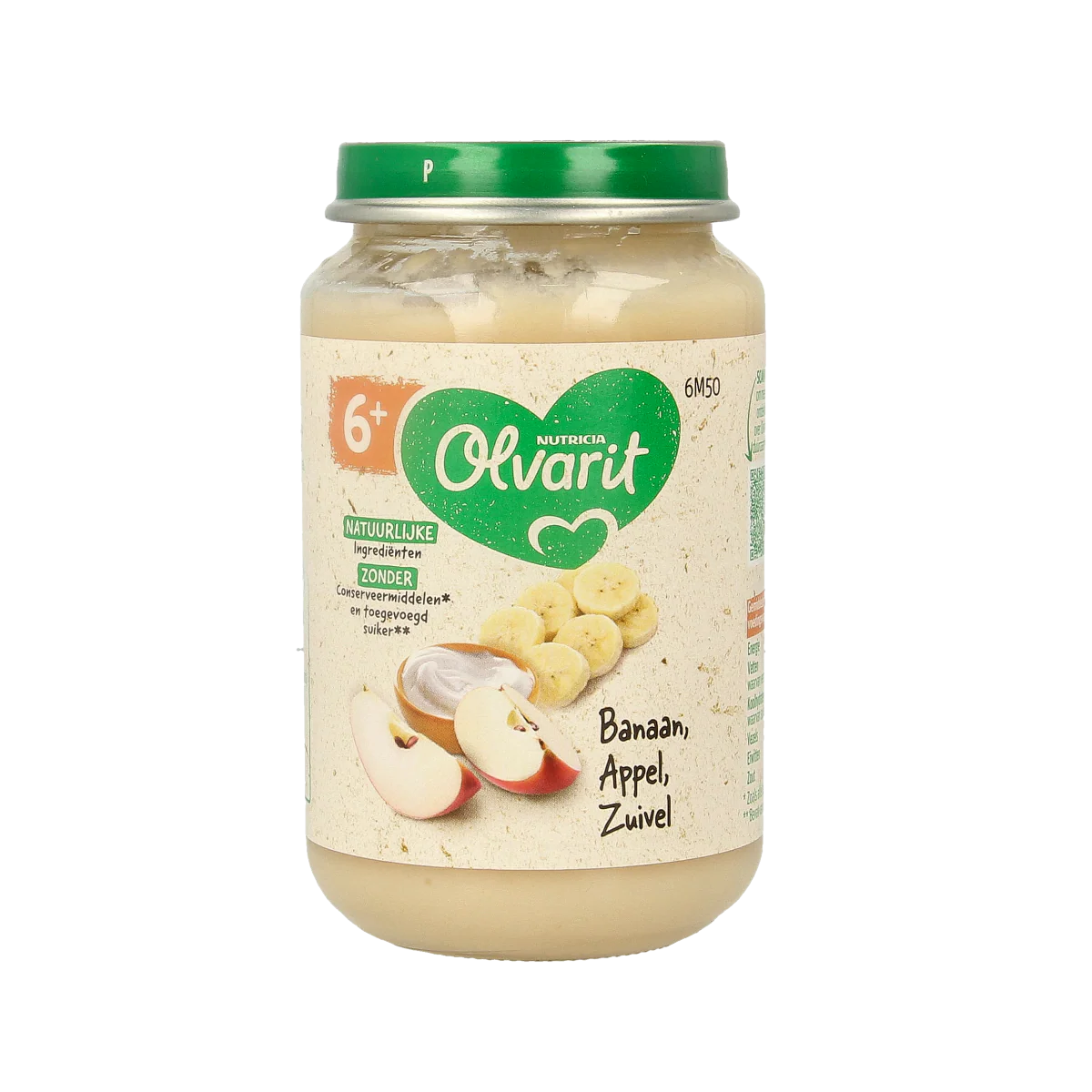 Olvarit Banaan appel yoghurt 6M50 200.00 Gram