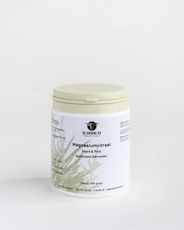 Groene Os Magnesiumcitraat paard/pony 500 Gram
