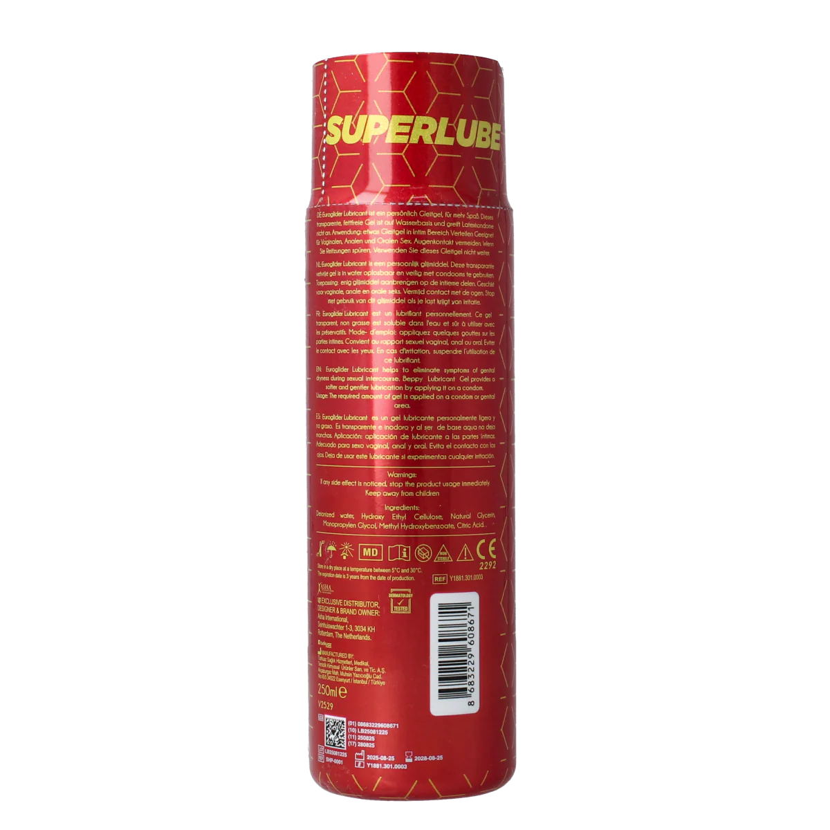 Asha Glijmiddel waterbased 250.00 Milliliter