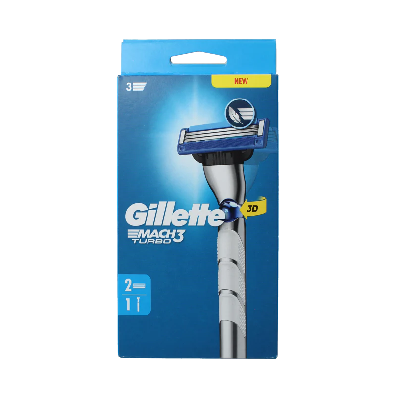 Gillette Mach 3 turbo scheersysteem 2 up 1 Stuks
