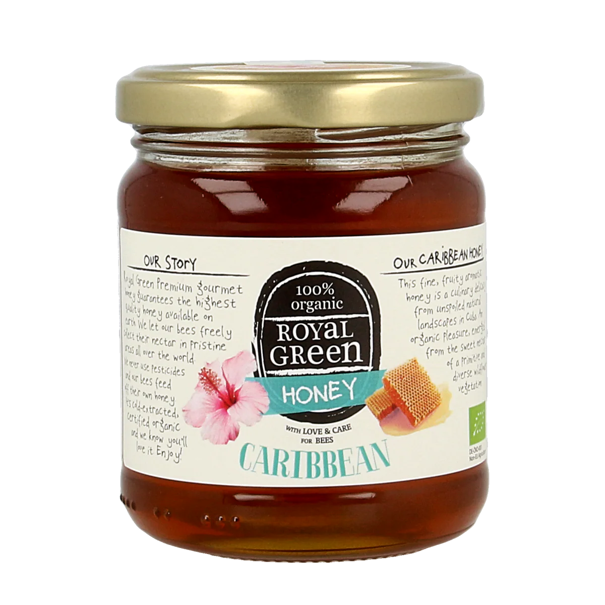 Royal Green Caribbean honey bio 250.00 Gram