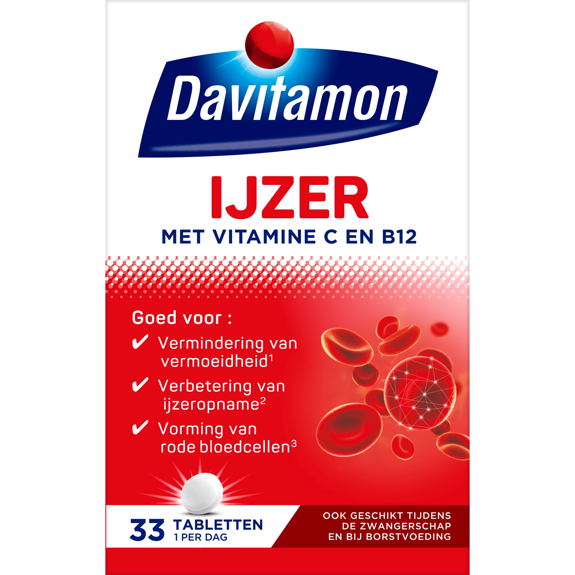 Davitamon IJzer met B12 33.00 Tabletten