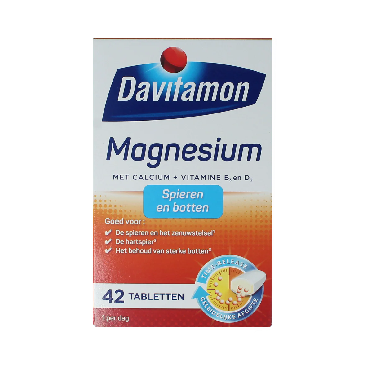 Davitamon Magnesium spieren en botten 42.00 Tabletten